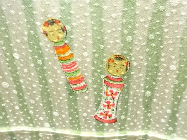 JAPANESE KIMONO / ANTIQUE KIMONO / SILK / KOKESHI DOLLS